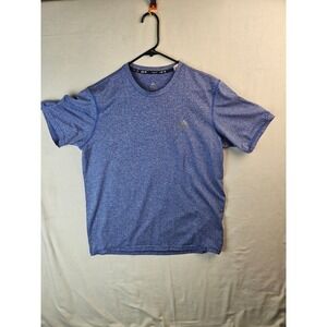 Adidas Climalite Mens Blue Heathered Short Sleeve Performance T-Shirt Large